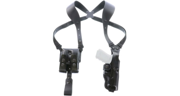 Image of Galco VHS 4.0 Leather Shoulder Holster System, Black - VHS4-202B