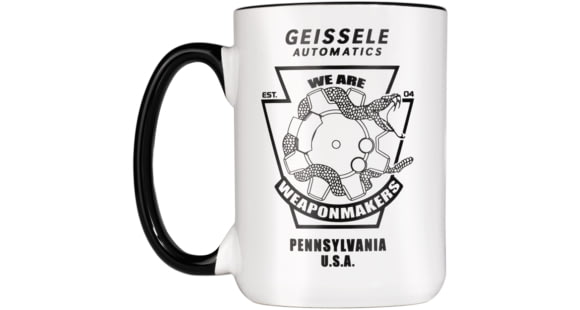 Image of Geissele Angry Snake Bolt Mug, 15oz, White, 08-370