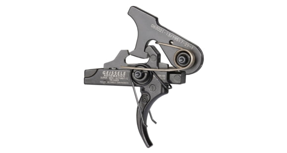 Image of Geissele Super Semi-Automatic AR-10/AR-15 Trigger, Curved, 4.5 lb, Black, 05-101