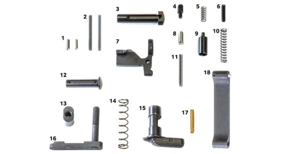 Image of Geissele Standard Lower Parts Kit, No Grip, 05-343