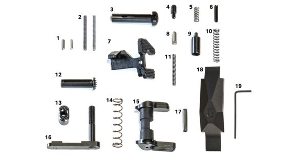 Image of USED Geissele Ultra Duty Lower Parts Kit, Black, 05-435B, EDEMO7, Used, Condition Fair
