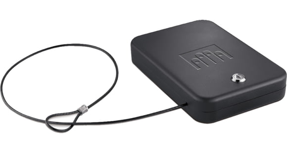 Image of Gunvault Nanovault Portable Handgun Safe w/ Key Lock System, 9.5x6.5x1.75in - NV200