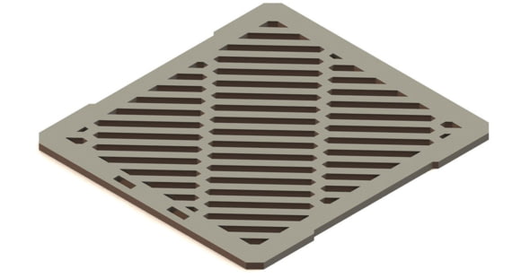 Image of OPMOD HellRazr YAMA Steel Grill, Silver, YAMA-A-SG-2