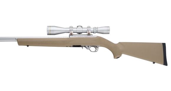 Image of Hogue Ruger 10/22 Rubber OverMolded Stock for Standard Barrel Channel, Flat Dark Earth, 22300