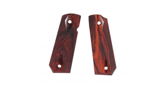 Image of Hogue 1911 Govt. Ambidextrous Safety Cut Grip, Model Bobtail, Checkered, Coco Bolo, 45851