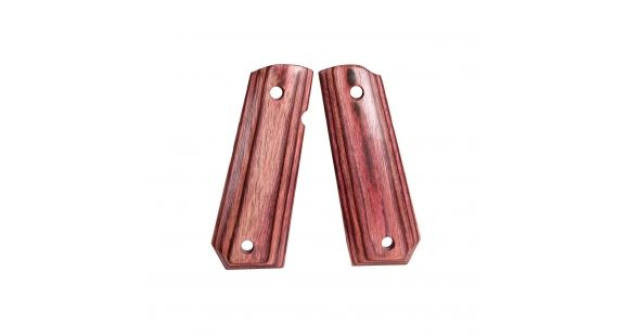 Image of Hogue 1911 Govt. Ambidextrous Safety Cut Grip, Model Bobtail, Smooth, Rosewood Laminate, 45550