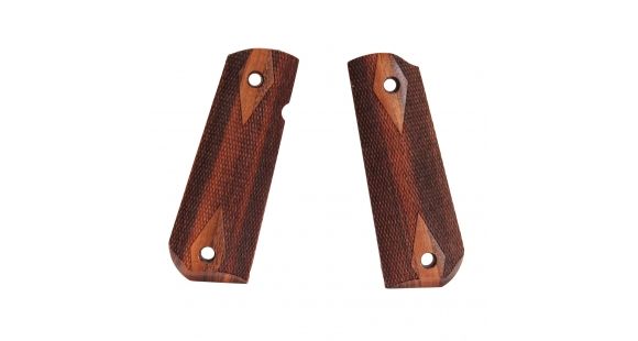 Image of Hogue 1911 Govt. Ambidextrous Safety Cut Grip, Model Round Heel, Checkered, Goncalo, 45241