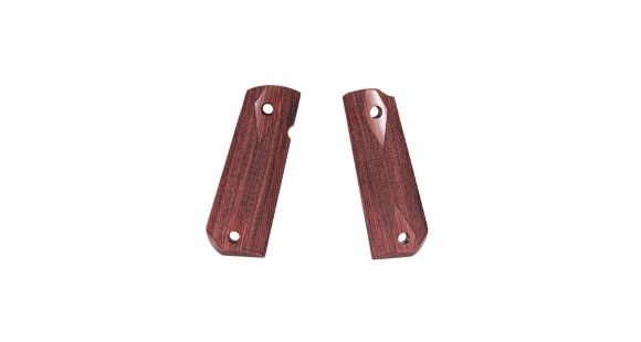 Image of Hogue 1911 Govt. Ambidextrous Safety Cut Grip, Model Round Heel, Checkered, Kingwood, 45641