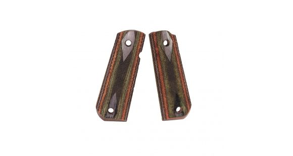 Image of Hogue 1911 Govt. Ambidextrous Safety Cut Grip, Model Round Heel, Checkered, Lamo Camo, 45441