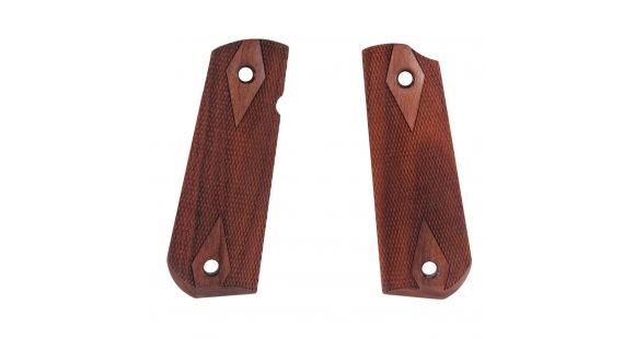 Image of Hogue 1911 Govt. Ambidextrous Safety Cut Grip, Model Round Heel, Checkered, Pau Ferro, 45341