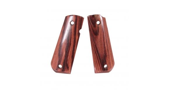 Image of Hogue 1911 Govt. Ambidextrous Safety Cut Grip, Model Round Heel, Smooth, Kingwood, 45640
