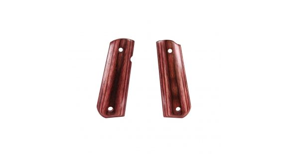 Image of Hogue 1911 Govt. Ambidextrous Safety Cut Grip, Model Round Heel, Smooth, Rosewood Laminate, 45540