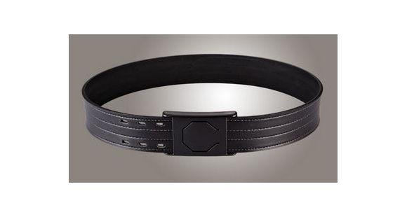 Image of Hogue 2in. Black 50in. Waist Duty Belt Nytek Lining 4 Row Stitching w/ 1 Piece Safety Buckle Polymer, Black 50350
