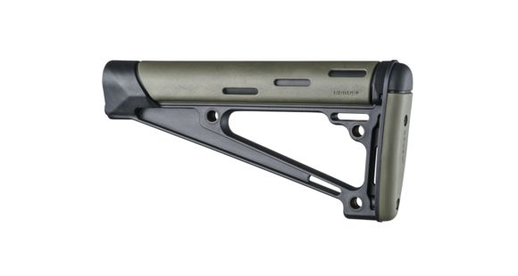 Image of Hogue AR-15/M-16 OverMolded Fixed Buttstock - Fits A2 Buffer Tube, OD Green, 15241