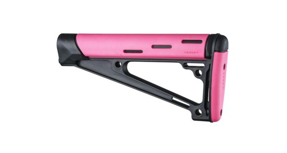 Image of Hogue AR-15/M-16 OverMolded Fixed Buttstock - Fits A2 Buffer Tube, Pink, 15741