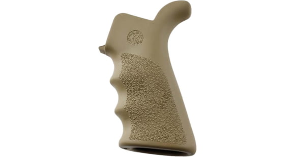 Image of Hogue AR-15/M-16 Rubber Grip Beavertail with Finger Grooves, Rubber, Tan, 15023
