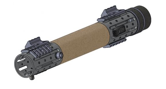 Image of Hogue AR15 Ext. Length FF Forend w/ OverMolded Grip Area/Accessory Attachments, Desert Tan 190610