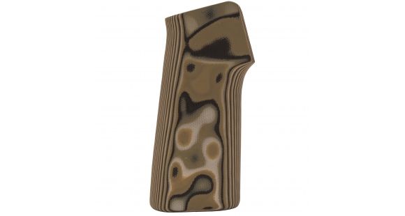 Image of Hogue AR15/M16 15 Degree Vertical No Finger Groove Grip,Smooth G10 G-Mascus Green 13148