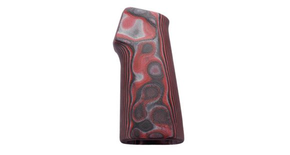 Image of Hogue AR15/M16 15 Degree Vertical No Finger Groove Grip,Smooth G10 G-Mascus Red Lava 13649