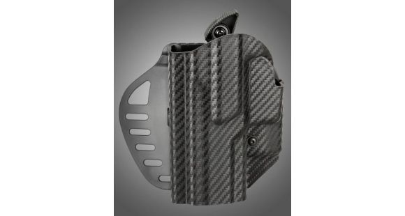 Image of Hogue ARS Stage 1, Carry Sig Sauer P250 Compact Left Hand Holster CF Weave, Black 52925