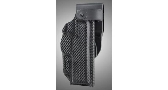 Image of Hogue ARS Stage 2 Duty Holster, Duty S&amp;W M&amp;P 9MM, 40S&amp;W, 357SIG Right Hand Holster CF Weave, Black, 52674