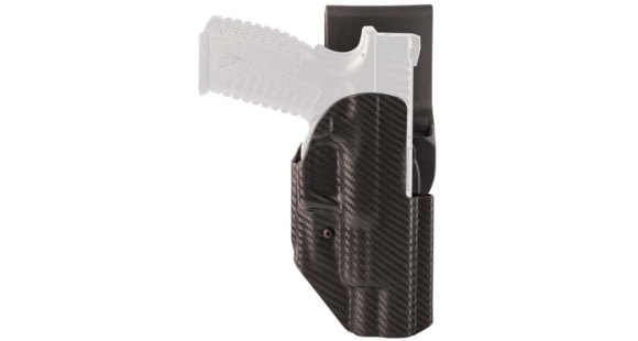 Image of Hogue ARS Stage 1 Sport Carbon Fiber OWB Belt Holster, Springfield Armory XD-M, Right Hand, Black, 52272