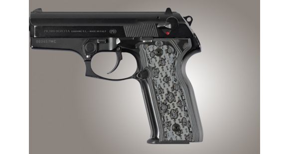 Image of Hogue Beretta Cougar 8045 Chain Link G-10 - G-Mascus Black/Gray 91107-BLKGRY