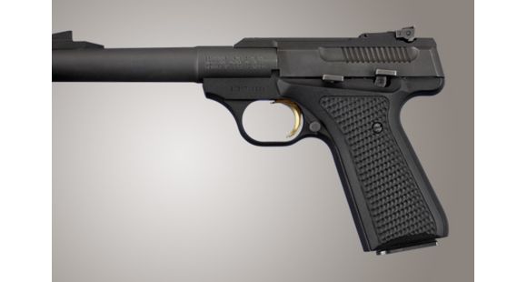 Image of Hogue Browning BuckMark Piranha Grip G-10 - Solid Black 72139