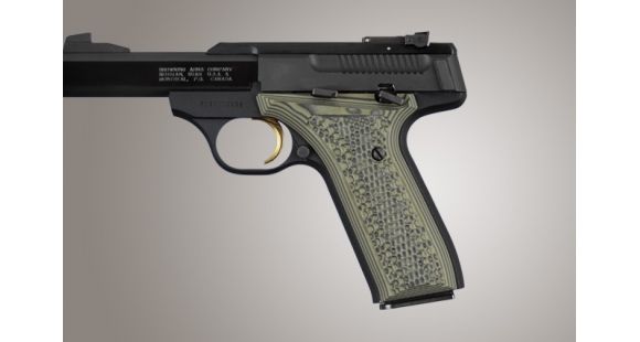 Image of Hogue Browning BuckMark URX Piranha Grip G-10 - G-Mascus Green 72128