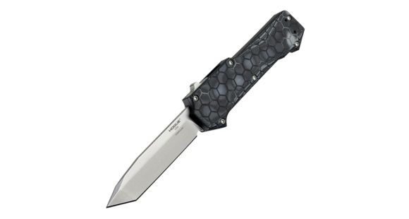 Image of Hogue Compound Automatic Folding Knife, 3.5in, CPM S30V Stainless, Tanto Blade, G-Mascus Black G10 Handle, 34029