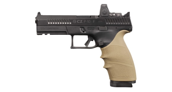 Image of Hogue CZ P-10 F HandALL Beavertail Grip Sleeve, FDE, 17803