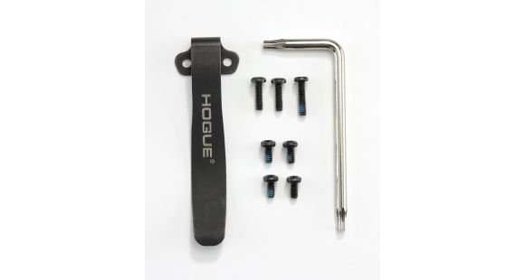 Image of Hogue Deep Carry Clip &amp; Torx Screw Kit - Fits EX-01, EX-03, EX-04 and OTF, Black Finish, 34080