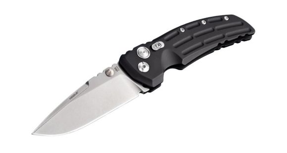 Image of Hogue EX-01 3.5in Tactical Folder Drop Point Blade Tumble Finish Alum Frame - Matte Black 34170