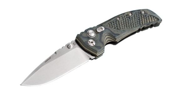 Image of Hogue EX-01 3.5in Tactical Folder Drop Point Blade Tumble Finish G-10 Frame - G-Mascus Green 34178