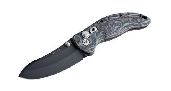 Image of Hogue EX-04 3.5in Folder Upswept Blade Black Finish G-10 Frame - G-Mascus Black/Gray 34479