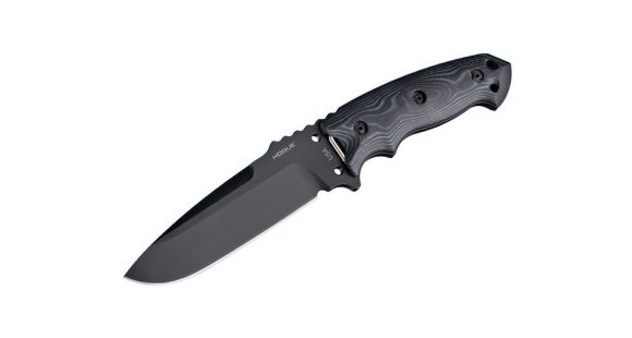 Image of Hogue EX-F01 Fixed Blade Knife w/ 5.5in Drop Point Blade &amp; G-10 G-Mascus Black Handle