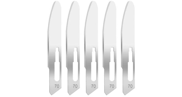 Image of Hogue Expel Replacement Blades, 70 Size, High Carbon Steel Blade, 35887