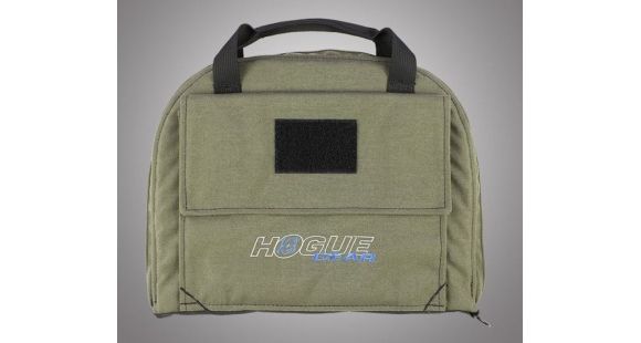 Image of Hogue Gear Medium Pistol Bag w/ Front Pocket and 4 Magazine Pouch, OD Green 9in. Tall 12in. Long 59241