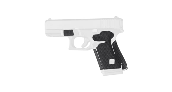 Image of Hogue Glock 19, 19MOS, 44, Wrapter Rubber Adhesive Grip, Block Texture, Small Frame Compact Generation 5 Small Backstrap, Black, 17278