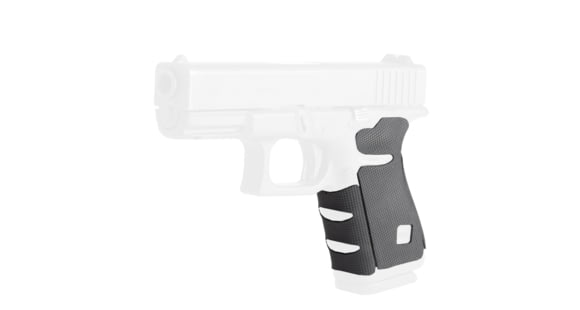 Image of Hogue Glock 19, 23, 32, 38, Wrapter Rubber Adhesive Grip, Block Texture, Small Frame Compact Generation 3, Black, 17238