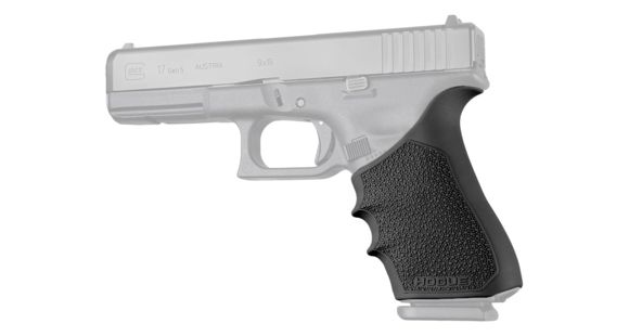 Image of Hogue Glock HandAll Beavertail Grip Sleeve, Glock 17/17L/19X/34/34 MOS, Gen 1/2/5, Black, 17020