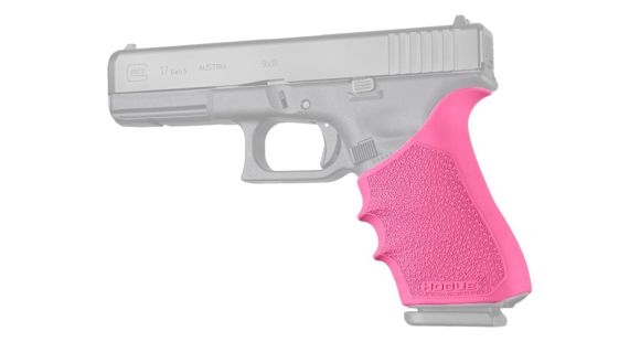 Image of Hogue Glock HandAll Beavertail Grip Sleeve, Glock 17/17L/19X/34/34 MOS, Gen 1/2/5, Pink, 17027