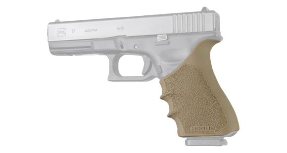 Image of Hogue Glock HandAll Beavertail Grip Sleeve, Glock 17 MOS/17L/22/35/35 MOS/34/34 MOS/31/37, Gen 3/4, Flat Dark Earth, 17033
