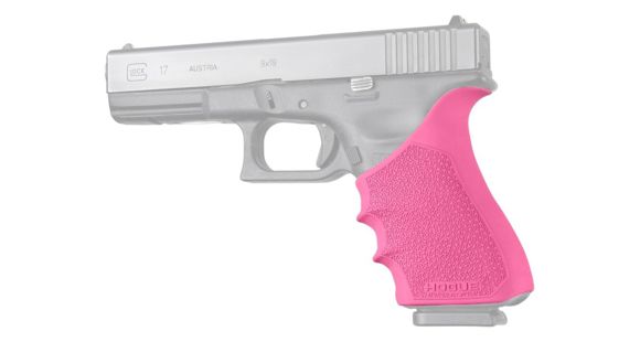 Image of Hogue Glock HandAll Beavertail Grip Sleeve, Glock 17 MOS/17L/22/35/35 MOS/34/34 MOS/31/37, Gen 3/4, Pink, 17037