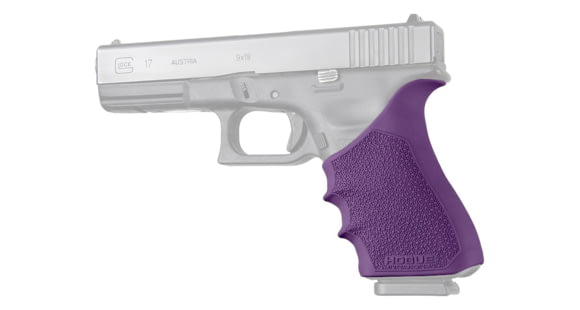 Image of Hogue Glock HandAll Beavertail Grip Sleeve, Glock 17 MOS/17L/22/35/35 MOS/34/34 MOS/31/37, Gen 3/4, Purple, 17036