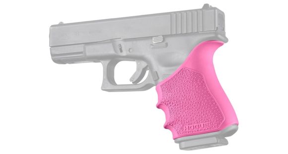Image of Hogue HandAll Beavertail Grip Sleeve, Glock 19 Gen3/4, Pink, 17047
