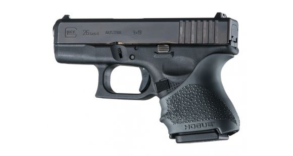 Image of Hogue HandAll Beavertail Grip Sleeve Glock 26/27, Black, 18600