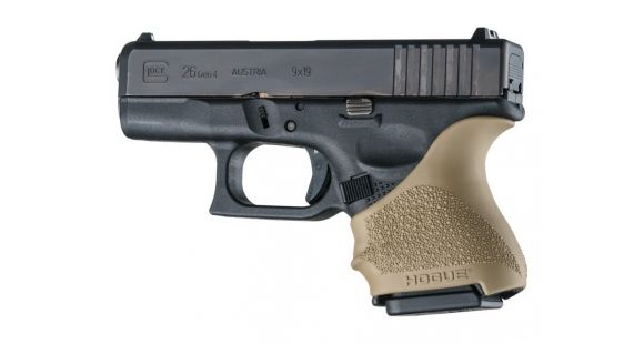 Image of Hogue HandAll Beavertail Grip Sleeve Glock 26/27, Flat Dark Earth, 18603