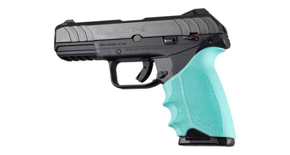 Image of Hogue HandAll Beavertail Grip Sleeve, Ruger Security-9, Aqua, 17704