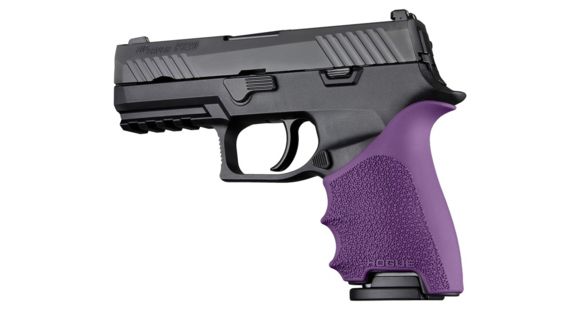 Image of Hogue HandAll Beavertail Grip Sleeve, Sig Sauer P320 Compact, Purple, 17616